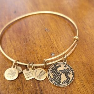 Alex and Ani Fingerprint of the World Bangle Bracelet